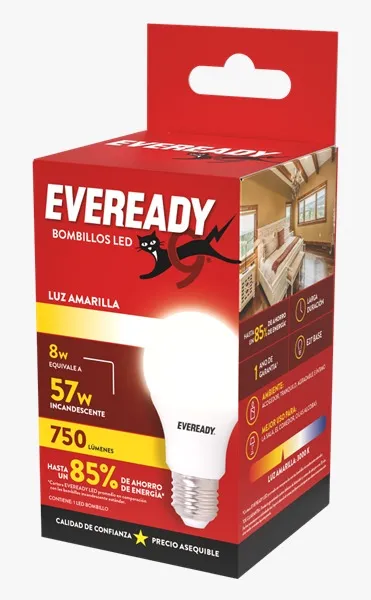imagen 1: LAMPARA LED EVEREADY EV14A1521A-A 14W LUZ AMARILLA